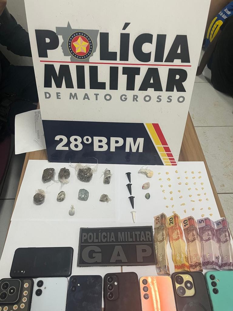 Polícia dá batida em bocas de fumo e prende nove facionados por tráfico de drogas