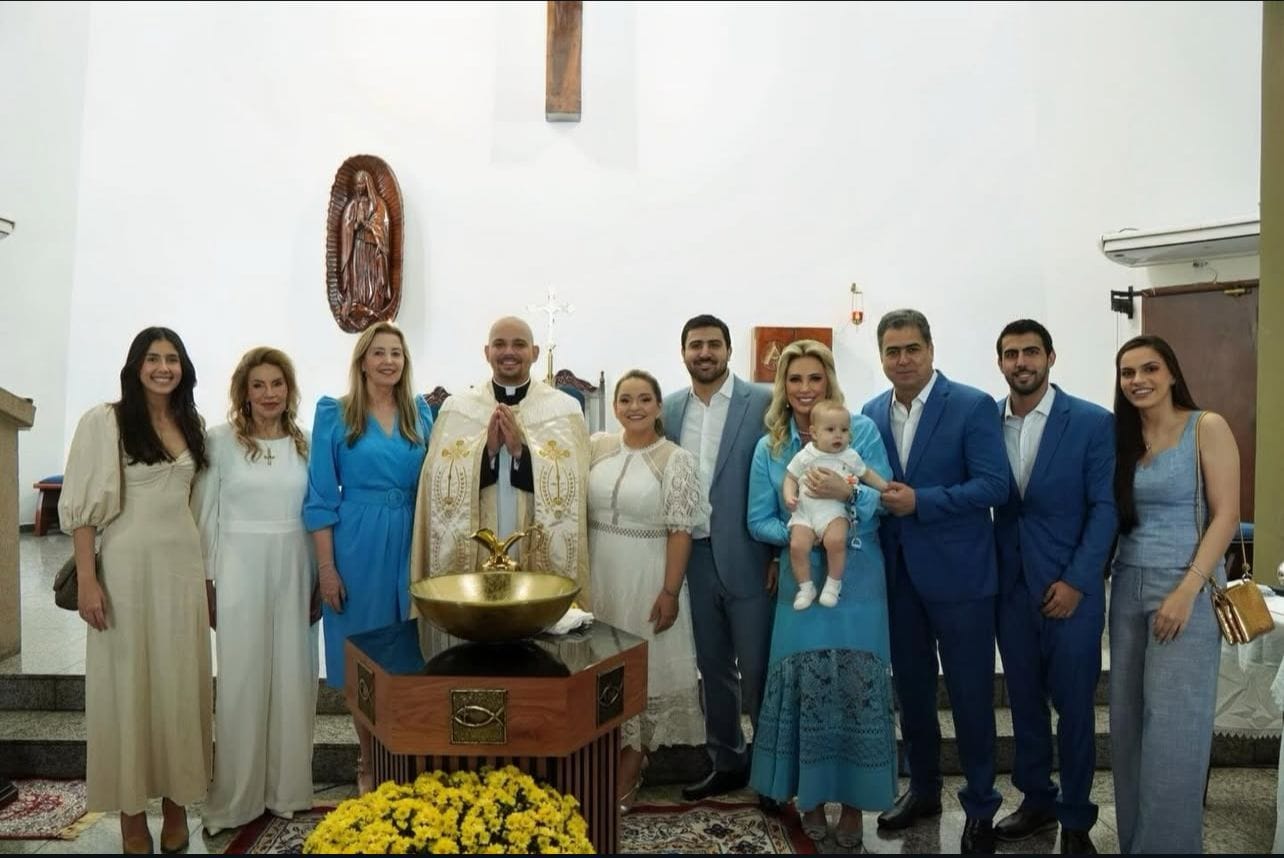 Família Pinheiro celebra o batizado do pequeno Luís Emanuel