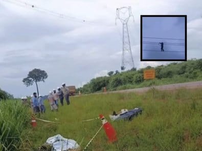 Trabalhador morre após queda  de 40 metros durante manutenção em torre na BR-163