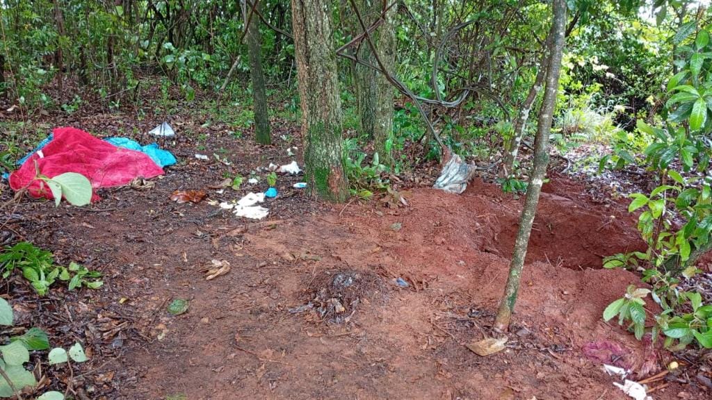 Cão farejador encontra corpo decapitado e com mãos amarradas em cova rasa