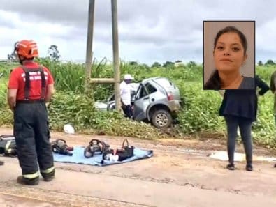 Cuiabana morre após carro sair da pista e bater em estrutura na rodovia MT-140