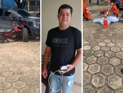 Motociclista morre após colisão com lateral de caminhonete em avenida