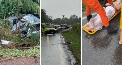 Acidente com quatro veículos deixa um morto e três pessoas feridas na rodovia BR-364