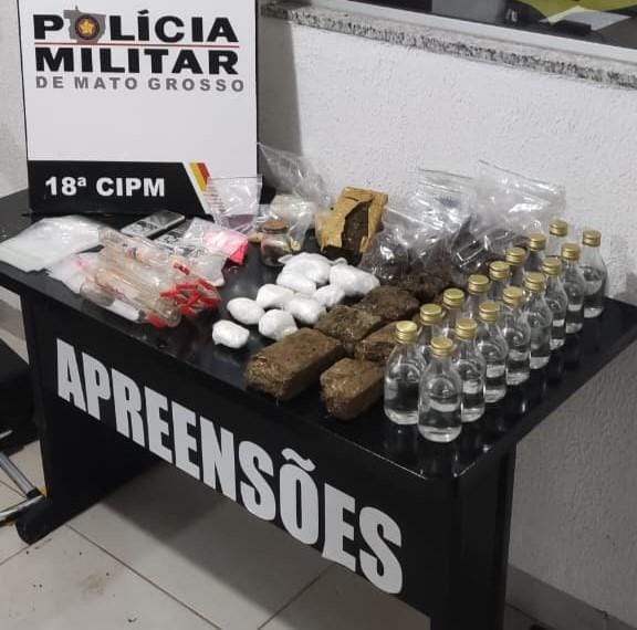 Adolescente é apreendida com armas e drogas pela PM em residência em Mato Grosso