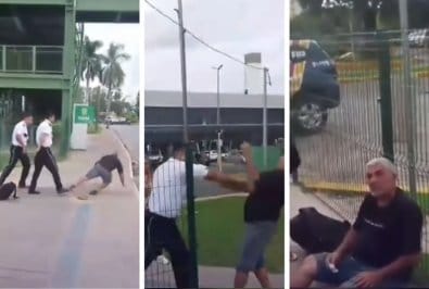 Vídeo mostra idoso sendo agredido por seguranças do terminal rodoviário de Cuiabá