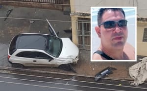 Motociclista morre após ser atingido por carro no centro de Cuiabá e motorista foge
