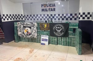 Forças de segurança confiscam quase meia tonelada de cocaína avaliada em R$ 20 milhões