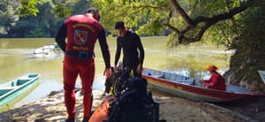 Corpo de Bombeiros localiza corpo de idoso que desapareceu em pescaria