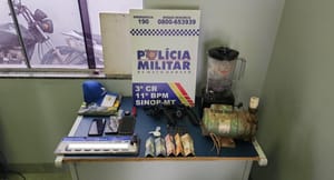 Bandido morre em confronto com a PM após manter família refém durante assalto em MT