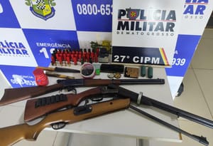 Maníaco é preso com armas após ameaçar esposa a manter relações sexuais