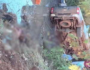 Caminhonete desgovernada mata cinco da mesma família durante pescaria em MT