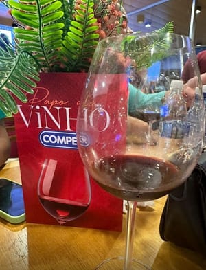 Frio e vinho combinação perfeita para o  “Papo de Vinho”  realizado pelo Comper