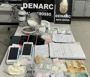 Casal que vendia cocaína batizada em casa na região central de Cuiabá é preso