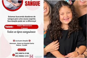 Família pede doações de sangue para menina que foi esfaqueada pelo pai; vítima está na UTI