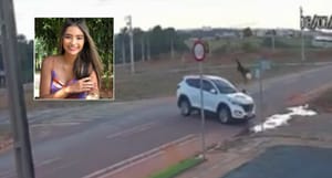 Vídeo mostra batida entre Biz e carro que matou garota de 19 anos em MT; veja