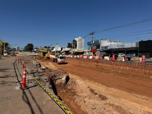 Obras em Complexo Viário do Leblon avançam em três frentes na capital