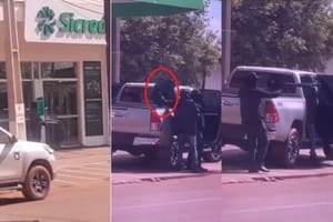 Bando armado invade agência do Sicredi e foge com dois reféns; PM realiza cerco - (vídeos)