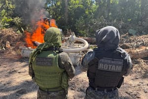 Polícia Militar fecha garimpo irregular em zona rural e destrói equipamentos