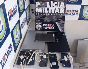 Criminoso é preso por roubo a loja de eletrodomésticos em Cuiabá e produtos recuperados