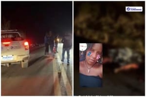 Mulher é atropelada por carreta e morre após descer de carro e atravessar rodovia em MT