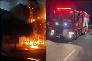 Fogo atinge cartório em Rondonópolis e destrói fachada horas após morte de esposa do tabelião