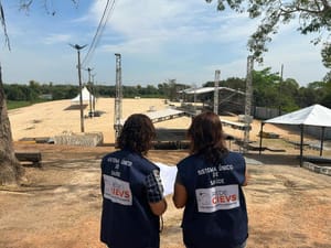 SES atua em Cáceres para prevenir sarampo durante o Festival de Pesca