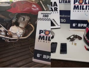 Criminosos atiram em comerciante, entram em confronto com a PM e são presos