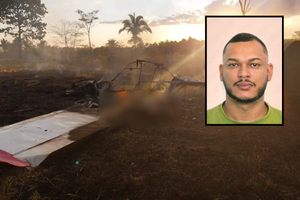 Piloto morre carbonizado após queda de avião experimental em município de MT; veja vídeos