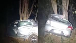 Professor da rede estadual e mulher morrem após carro bater em árvore em rodovia de MT