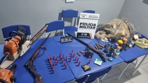 Forças de segurança impedem  invasão de fazenda e prendem grileiro em flagrante com armas