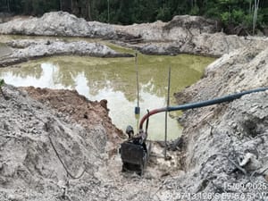 Batalhão Ambiental fecha garimpo ilegal e apreende maquinários
