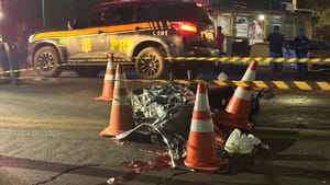 Motociclista morre atropelado por carreta ao tentar atravessar Rodovia dos Imigrantes em VG