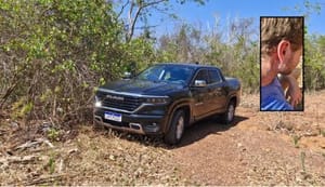 Empresário é feito refém e tem caminhonete roubada em Várzea Grande; veja vídeos