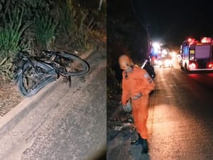 Ciclista de 77 anos morre atropelado por caminhonete e motorista não presta socorro