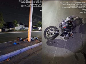 Homem de 31 anos bate moto em poste e morre na Fernando Corrêa; Deletran investiga