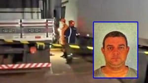 Caminhoneiro morre após cair da cabine do caminhão em posto de combustível