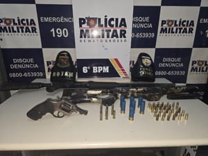 Sete integrantes de facção são presos e seis armas apreendidas pela polícia