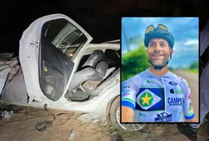 Secretário morre ao capotar veículo em rodovia e cair de ponte; esposa fica ferida