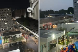 Bebê de 2 anos cai do terceiro andar de prédio e escapa com vida em Cuiabá