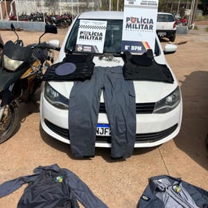 Integrantes de facção são presos com coletes e fardas da PM após tentativa de homicídio em MT