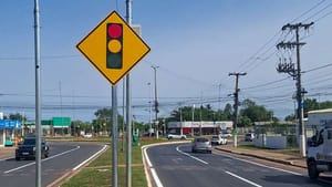 Várzea Grande implanta novo sistema viário e reforça segurança em rotatória