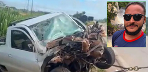 Empresário morre em acidente entre picape e carreta a BR-163, no Nortão