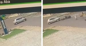 Vídeo flagra batida entre carro e moto em cruzamento que matou mulher de 44 anos