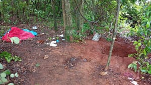 Cão farejador encontra corpo decapitado e com mãos amarradas em cova rasa