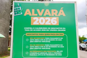 Prazo para pagar Alvará com 20% de desconto em cota única encerra sexta-feira