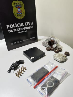 Dono de distribuidora é preso  por tráfico de drogas e posse ilegal de arma de fogo