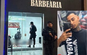 Homem invade barbearia, ameaça proprietário e mata cliente com vários tiros de pistola